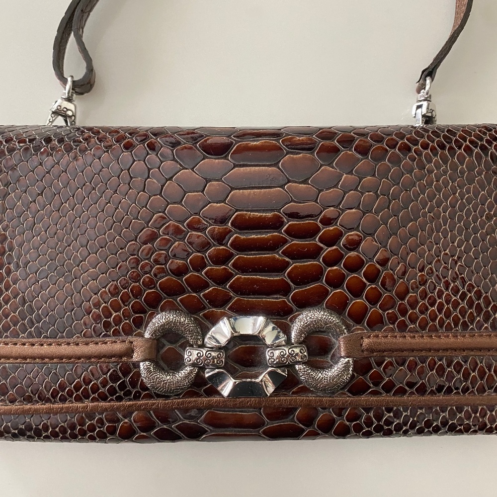 Brighton Brown Snakeskin Pattern Bag